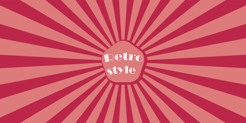 Hippie background of the 70s. Vector texture in retro psychedelic style. Aesthetics 2000.