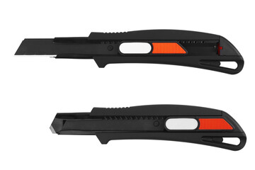 Black utility knife