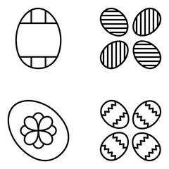 Easter Vector Line Icons