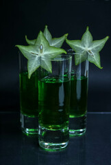 glass of water with lime