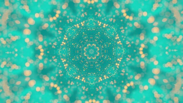 Kaleidoscopic meditation fractal mandala background. Surreal ornament, trendy creative background.