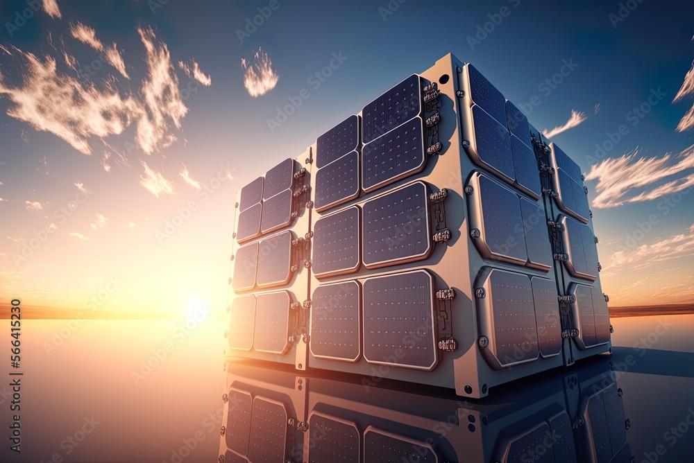 Poster methods of producing electricity from the sun. different sources of power. modules of solar battery 