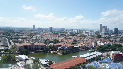 Obraz premium aerial view Melaka 
