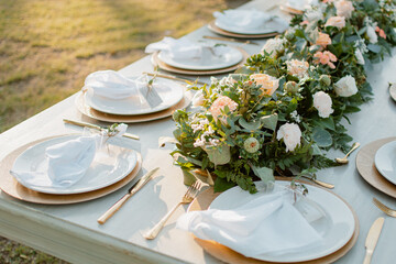 wedding table setting