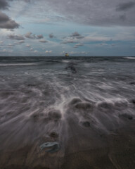 Long exposure sunset seascape