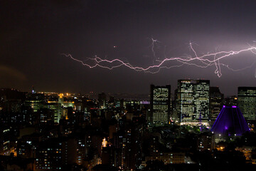 lightning in the city
