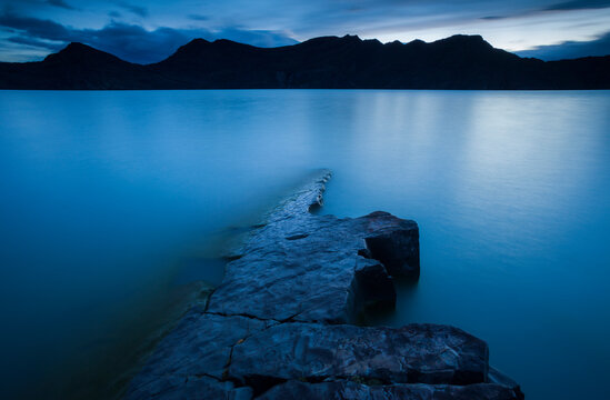 A long exposure along the shore of Lago Nordenskj&Atilde;&para;ld in Torres del Paine.