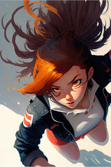 Illustration of beautiful woman