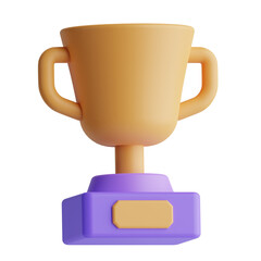 3d trophy icon