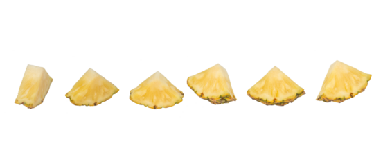 whole pineapple and pineapple slice. Pineapple with leaves isolate on white. Full depth of field. summer fruits, for a healthy and natural life,
