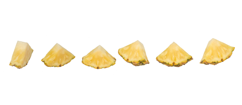 whole pineapple and pineapple slice. Pineapple with leaves isolate on white. Full depth of field. summer fruits, for a healthy and natural life,