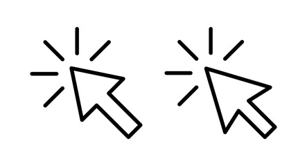 Click icon vector illustration. pointer arrow sign and symbol. cursor icon