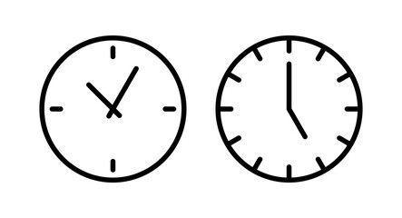 Clock icon vector illustration. Time sign and symbol. watch icon