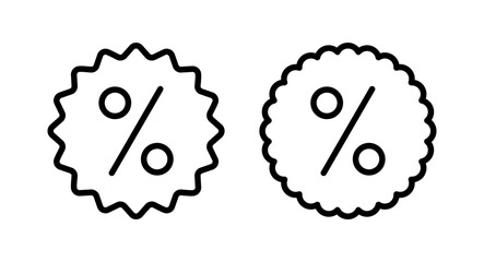 Discount icon vector illustration. Discount tag sign and symbol