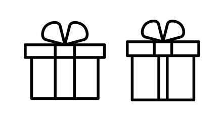Gift icon vector illustration. gift sign and symbol. birthday gift