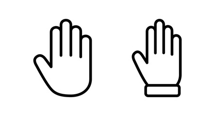 Obraz premium Hand icon vector illustration. hand sign and symbol. hand gesture
