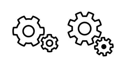 setting Icon vector illustration. Cog settings sign and symbol. Gear Sign