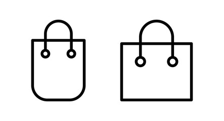 Shopping bag icon vector illustration. shopping sign and symbol
