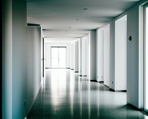 interior of a hallway modern building