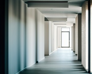 interior of a hallway modern building