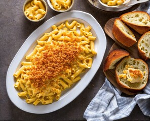 spaghetti pasta with parmesan cheese and basil in a plate