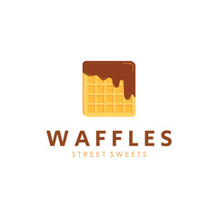Delicious Belgian Waffle Logo Template