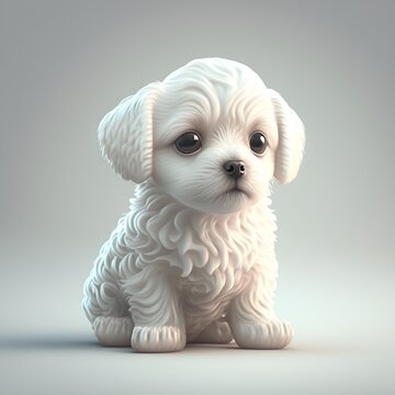 white puppy