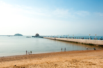 Coastal city scenery of Qingdao, Shandong Province, China