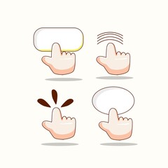 premiym vector l set icon hand vector illustration. sticker set bundle free royalti.