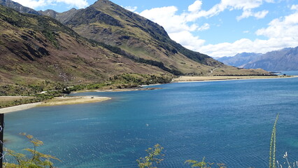 lake and mountains