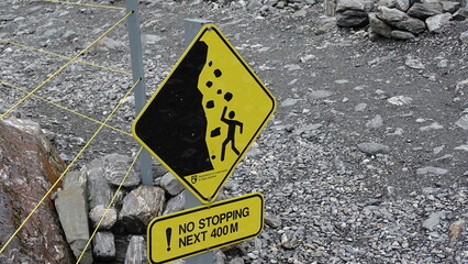 caution on the track