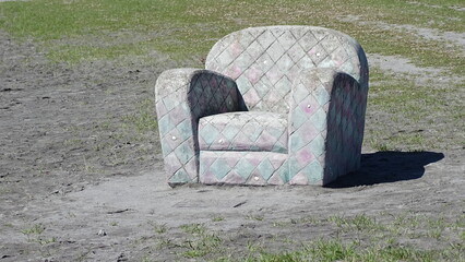 sofa on the beach