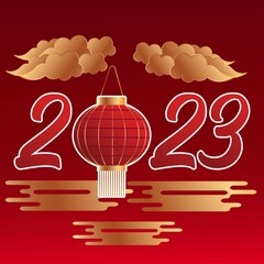 premium vector l chinese template empty space imlek new year