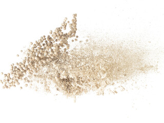White Pepper seeds fly explosion, white Pepper mix powder float explode, abstract cloud fly....