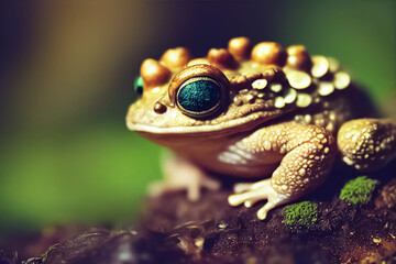 Obraz premium frog in the grass