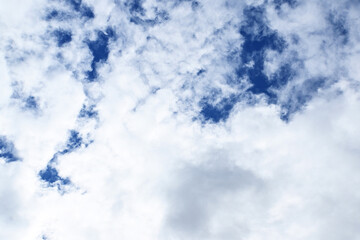 Obraz premium blue sky heaven clouds air aerial wallpaper texture background
