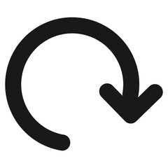 rotate icon isolated 