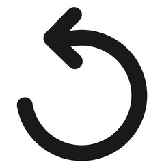 rotate icon isolated 