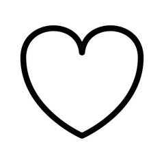 Heart Icon Vector Symbol Design Illustration