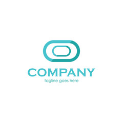 Company Logo Design Template with a simple shape. Perfect for business, company, mobile, app, etc.