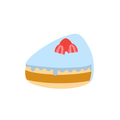 Cake with strawberry
