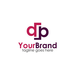 Your Brand Logo Design Template with letters D and P. Perfect for business, company, mobile, app, etc.