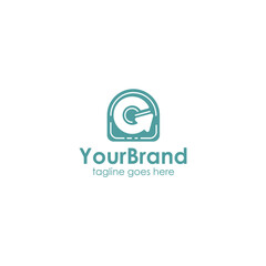 Obraz premium Your Brand Logo Design Template with return icon. Perfect for business, company, mobile, app, etc.