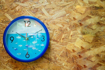 Antique clock mounted on the wall