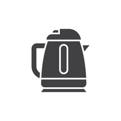 Obraz premium Electric kettle glyph icon. linear style sign for mobile concept and web design.