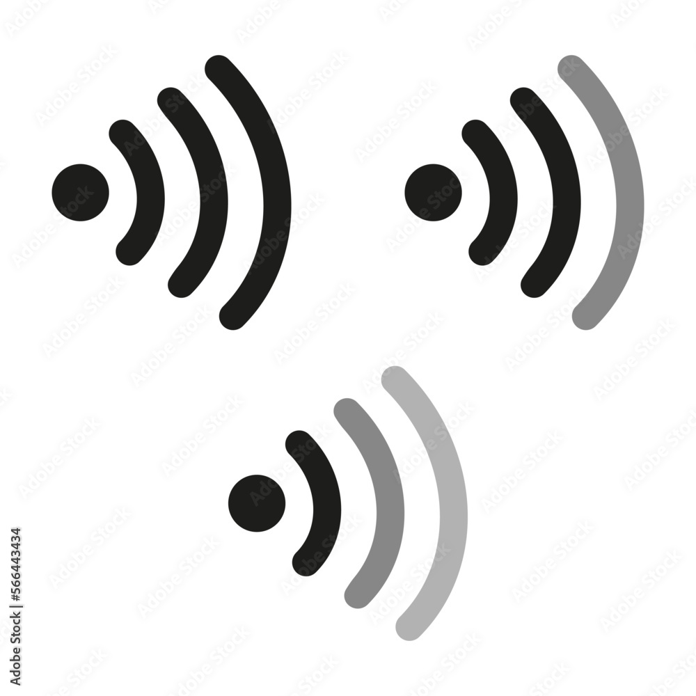 Aufkleber wifi icons. digital data. digital technology. internet network. vector illustration.