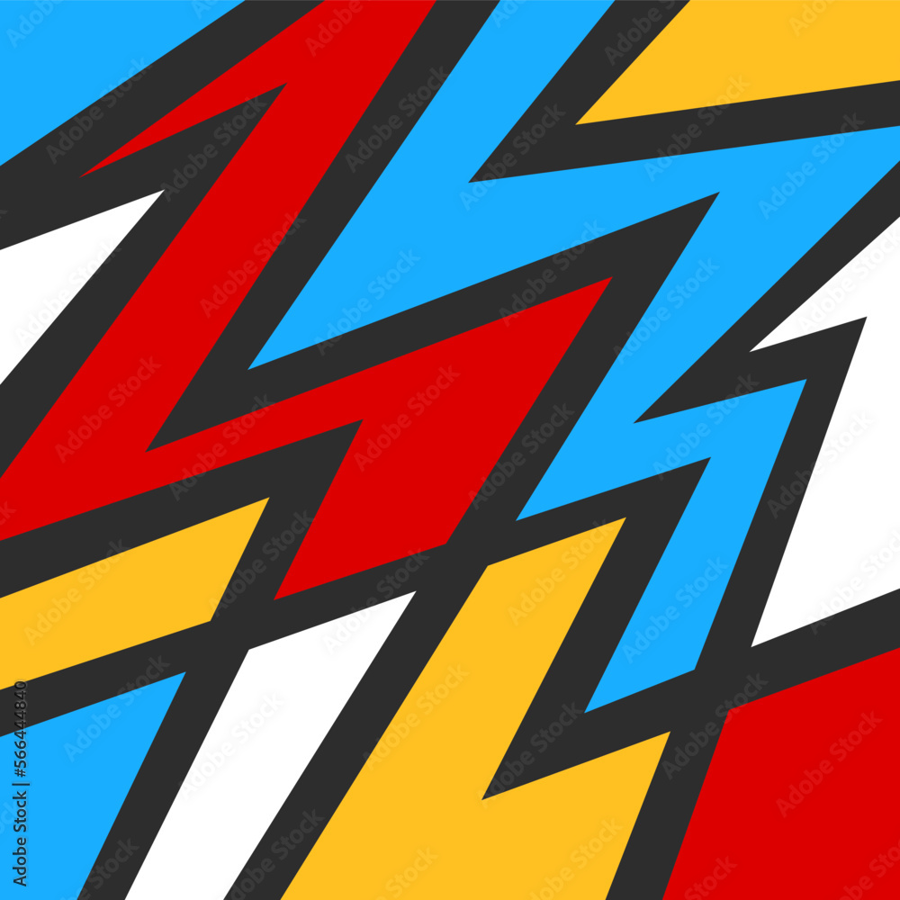 Poster minimalist background with abstract colorful geometric pattern