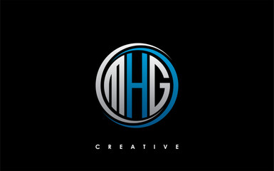 MHG Letter Initial Logo Design Template Vector Illustration
