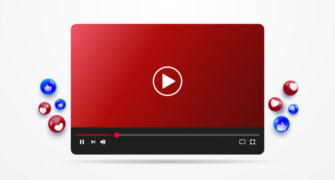 thank you for watching design for promotion youtube video.  video player template design.