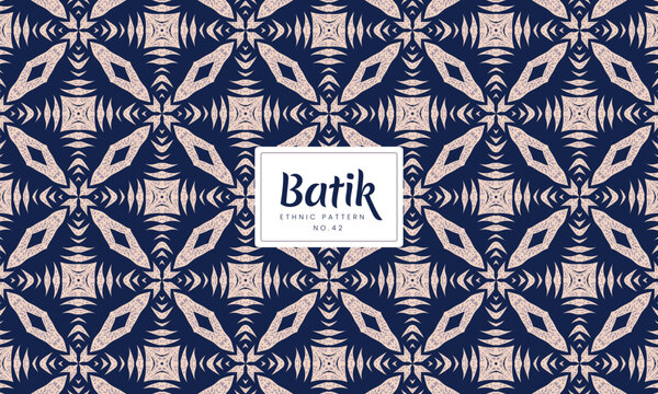 Ethnic seamless art of batik vector indonesian pattern fashion seamless